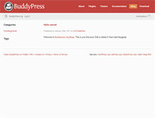 Tablet Screenshot of fa.buddypress.org