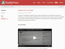 Tablet Screenshot of fr.buddypress.org